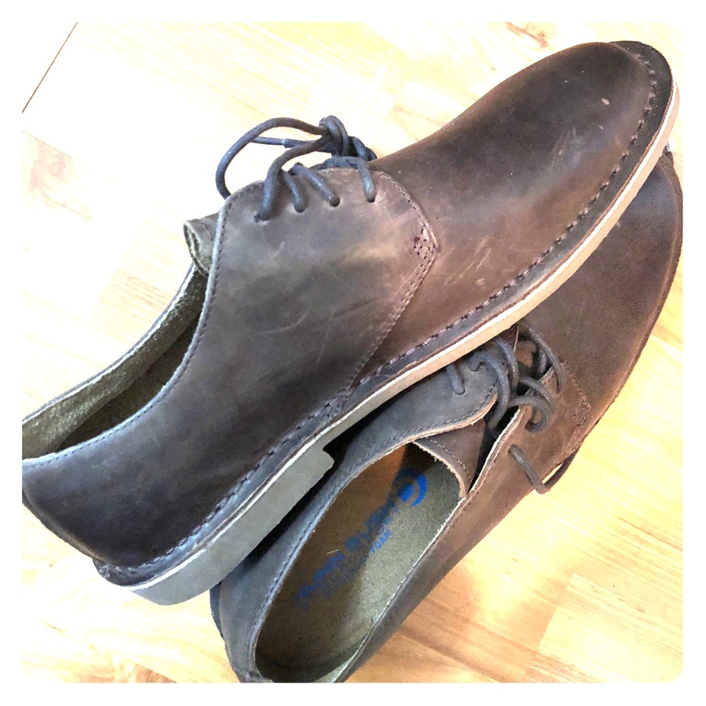 Nunn Bush Gordy Plain Toe Oxford Leather Shoes
